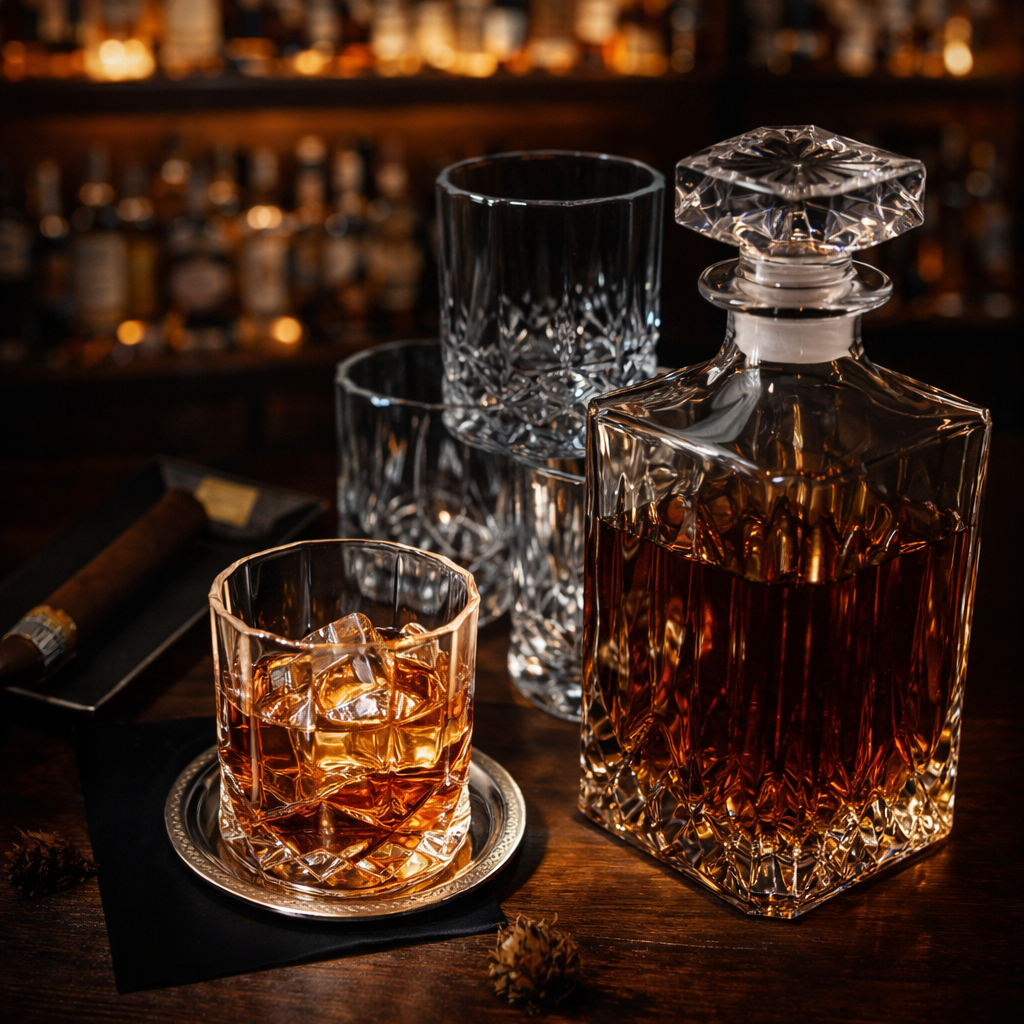Whisky Decanter and Glasses Set