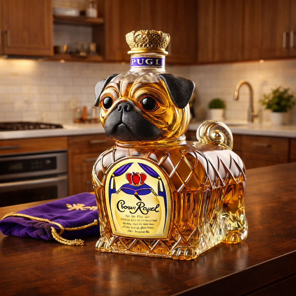 Bottiglia di Whisky - Bulldog Francese: Eleganza e Carisma per Intenditori