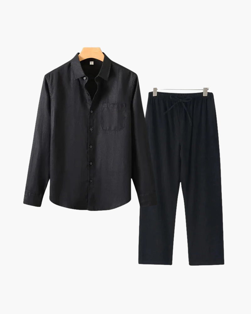 Completo lino Old Money (Manica lunga)