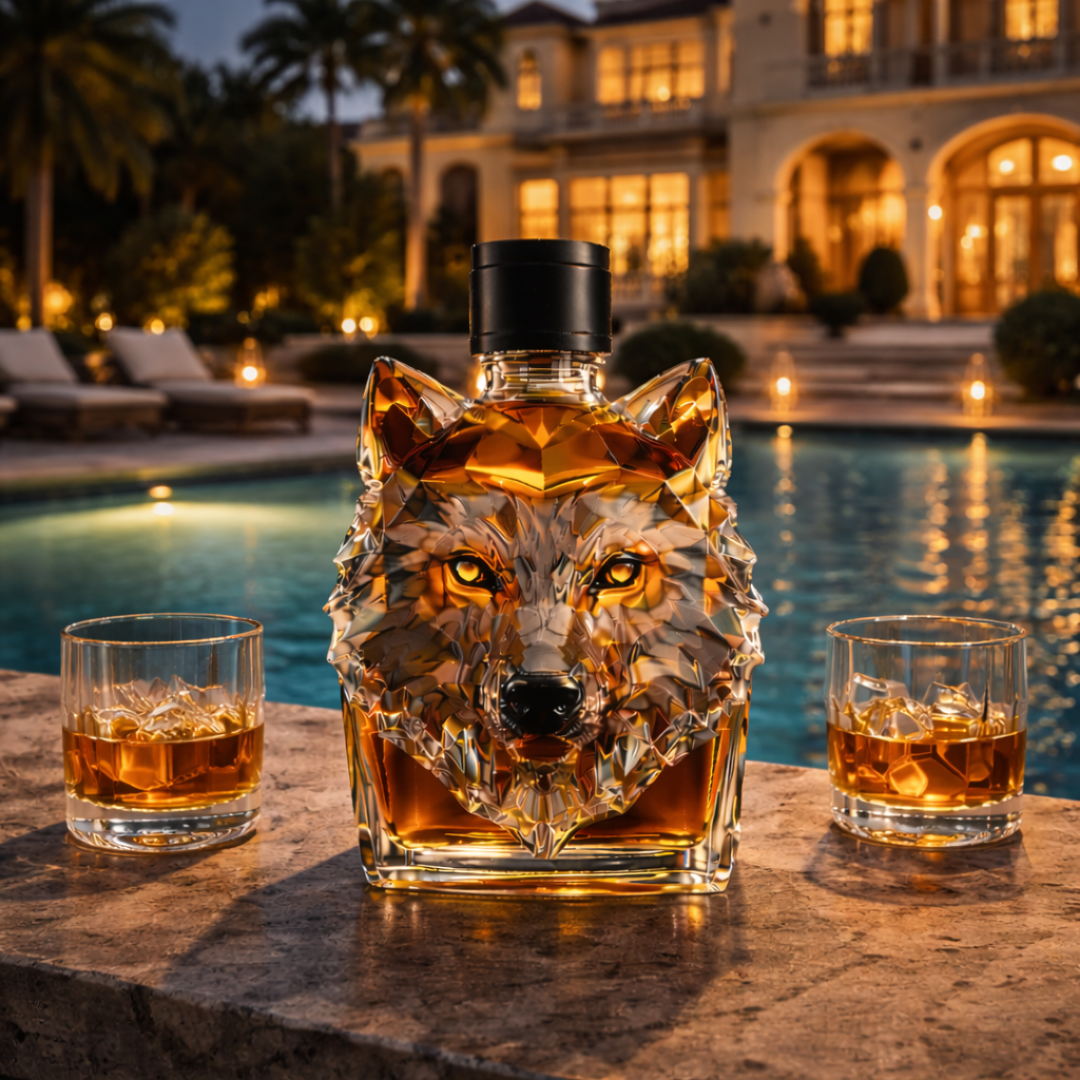 Decanter per Whisky "Testa di Lupo" - Edizione Esclusiva